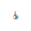 ose quartz, topaz sky blue