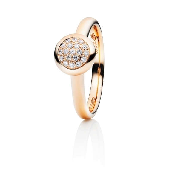 Ring "Dolcini" 750RG, 19 Diamanten Brillant-Schliff 0.10ct TW/vs1