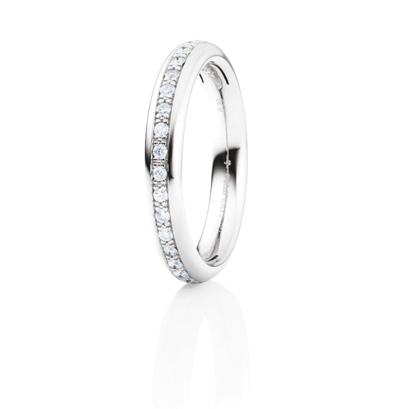 Ring "Fantasia" 750WG, 20 Diamanten Brillant-Schliff 0.20ct TW/si