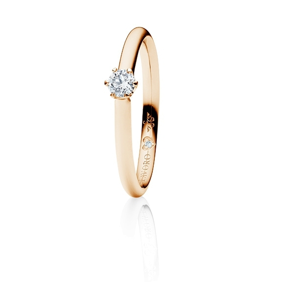 Ring "Endless Love" 750RG 6-er Krappe, 1 Diamant Brillant-Schliff 0.20ct TW/vs1, 1 Diamant Brillant-Schliff 0.005ct TW/vs1