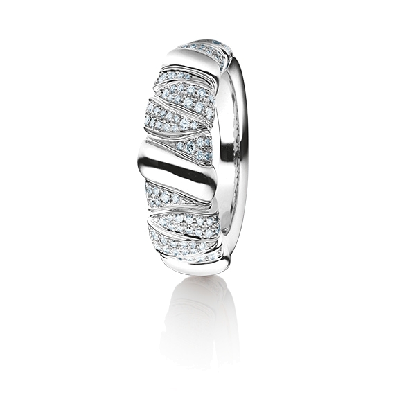 Ring "Seraphina" 750WG, 184 Diamanten Brillant-Schliff 0.60ct TW/vs1